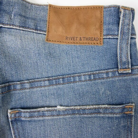 Madewell Rivet & Thread Cali Demi-Boot Jeans in Shetland Wash, ‎ made in USA, 25 - Picture 12 of 16